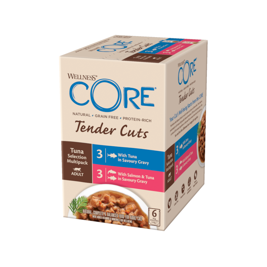 24 saquetas x 85 g Wellness Core Selection Atum saqueta para gatos